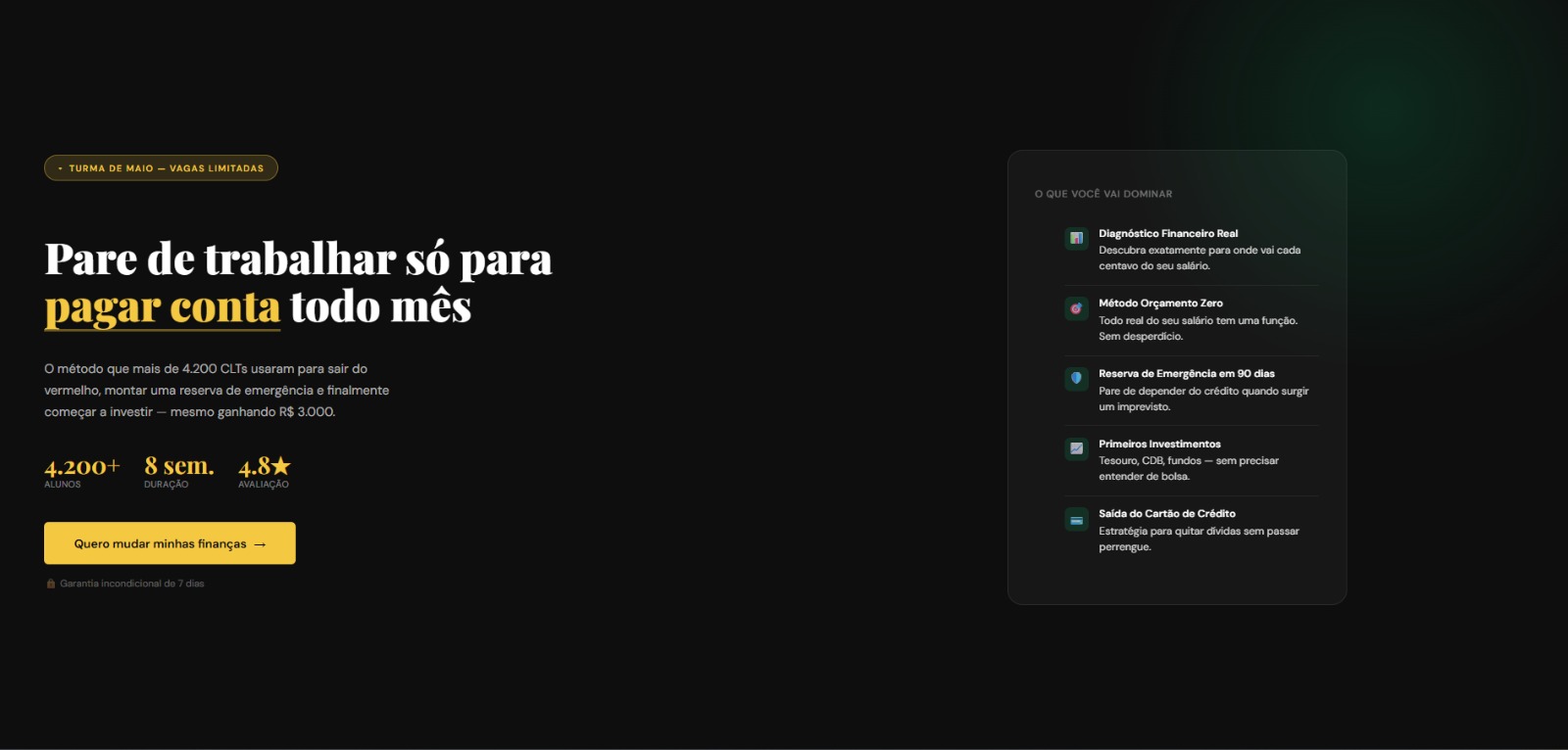 Finanças CLT — Curso Online